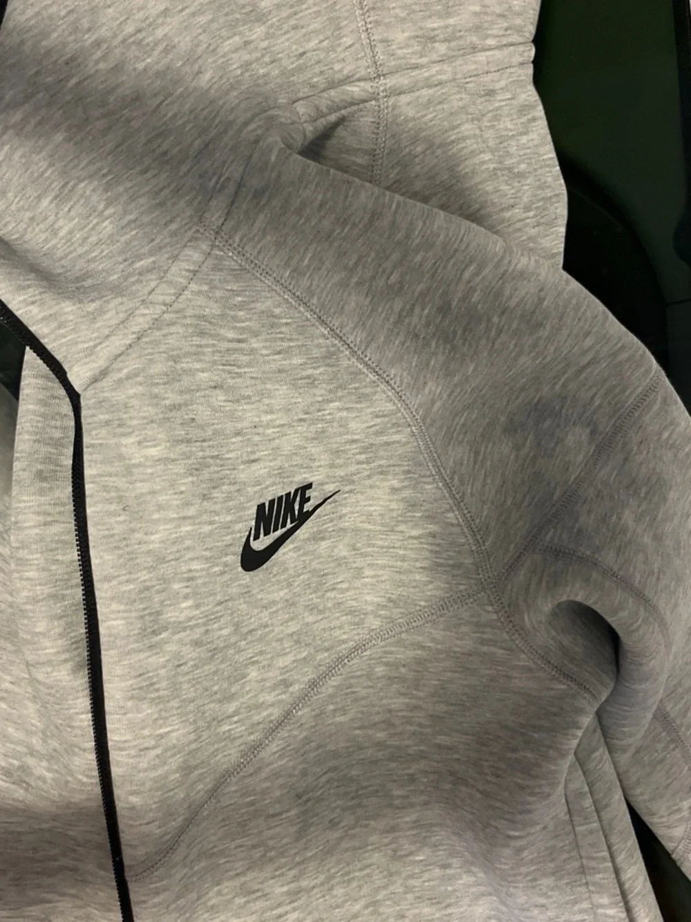 Nike Tech In Grey Zip-Up Hoodie